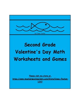 Preview of Valentine's Day Math for Second Grade