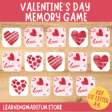 Valentine's Day Memory Game, Matching Games, for Toddlers,