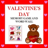 Valentine's Day Memory Game and Word Wall