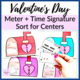 Valentine's Day Meter Sort for Rhythm Elementary Music Centers