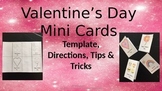 Valentine's Day Mini Cards Template- 4 Unique