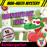 Valentine's Day Mini Math Mysteries - Kindergarten Math Ac