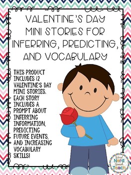 Preview of Valentine's Day Mini Stories for Inferring, Predicting, and Vocabulary