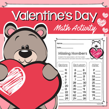 Preview of Valentine's Day - Missing Numbers