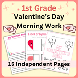 Valentine's Day Morning Work Packet + Fast Finishers + Wor