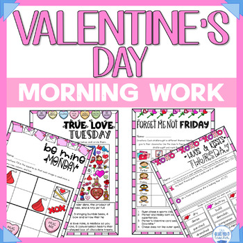 Preview of Valentine's Day Morning Work | Valentine's Day Fun