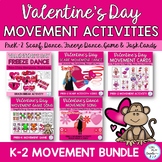 Valentine's Day Movement Activity Bundle: Scarf & Freeze D