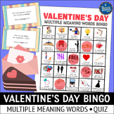 Valentine's Day Multiple Meaning Words Bingo Game