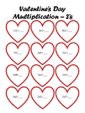 Valentine's Day Multiplication - 2 through 9