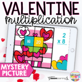 Valentine's Day Multiplication Mystery Picture Math Boom Cards