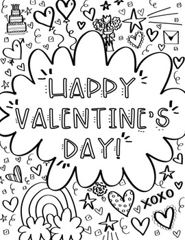 Preview of Valentine’s Day Multiplication Practice and Coloring Sheet