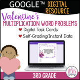 Valentine's Day Multiplication Word Problem Digital Task C