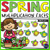 Spring Math Multiplication Facts Worksheets