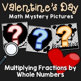 Valentines Day Multiplying Fractions By Whole Numbers Project Coloring Worksheet
