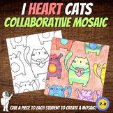 Valentine's Day Mural, Mosaic, I Heart Cats Collaborative 
