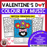 Valentine's Day Music Lesson Activities - Rhythm Colouring Pages