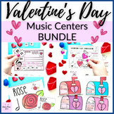 Valentine's Day Music Centers Activities for Elementary Mu