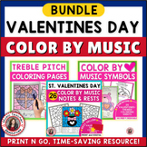 Valentine's Day Music Coloring Pages  -  Pitch and Music S