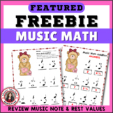 Valentine's Day Music Math Worksheet l Free Download