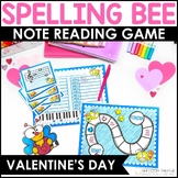 Valentine's Day Music Spelling Bee Game for Piano Lessons 
