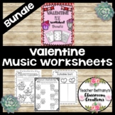 Valentine's Day Music Worksheets