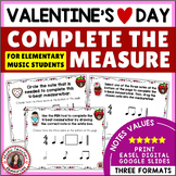 Valentine's Day Music Activities - Rhythm Worksheets - Ele