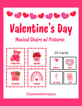 Preview of Valentine's Day Musical Chairs with Pictures