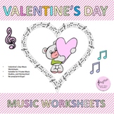 Valentine's Day Musical Worksheets