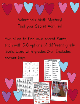 Preview of Valentine's Day Mystery Math