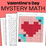Valentine's Day Mystery Math Activity