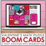 Valentine's Day Mystery Picture | Digital 2 Digit Addition