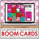 Valentine's Day Mystery Picture | Digital 2 Digit Subtract
