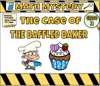Preview of Math Mystery The Case of the Baffled Baker (Grade 3)