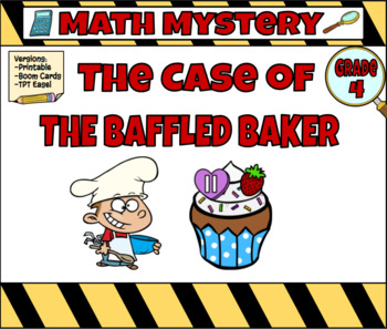 Preview of Valentine's Day Mystery The Case of the Baffled Baker (Grade 4)
