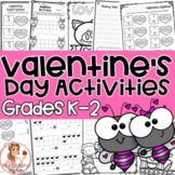 Valentine's Day NO PREP Activities Grades K-2