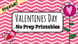 Valentines Day NO PREP ELA & Math Freebie