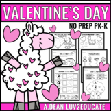 Valentine's Day NO PREP Preschool Packet