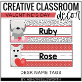 Valentine's Day Name Tags - Desk Plates
