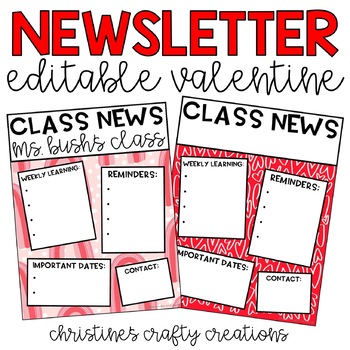 Editable Alphabet Lore 3x4 Valentine's Day Printable 