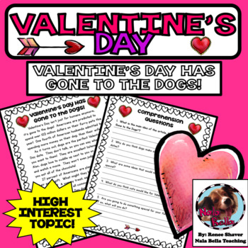 Preview of Valentine's Day Nonfiction Article Comprehension Questions