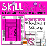 Valentine's Day Nonfiction Skill Swirl Fact Cards and Writing