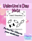 Valentine's Day Note