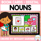 Valentine's Day Nouns - Boom Cards - Distance Learning - Digital