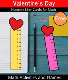 Valentine's Day Number Line Cards for Math Math Activities