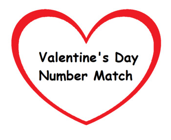 Preview of Valentine's Day Number Match