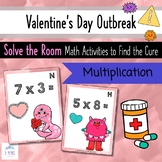 Valentine's Day Activity - MULTIPLICATION Math - Find the 