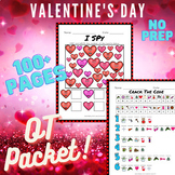 Valentine's Day Occupational Therapy (OT) No Prep Packet 1