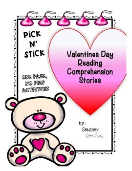 Preview of Valentine's Day One Page Comprehension Worksheet- FREEBIE!!!