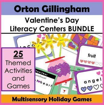 Preview of Valentine's Day Orton Gillingham Inspired Centers (OG) (SOR)