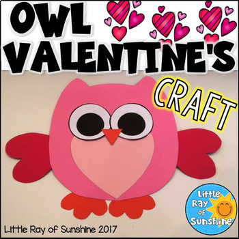 Preview of Valentine’s Day Craft OWL for February